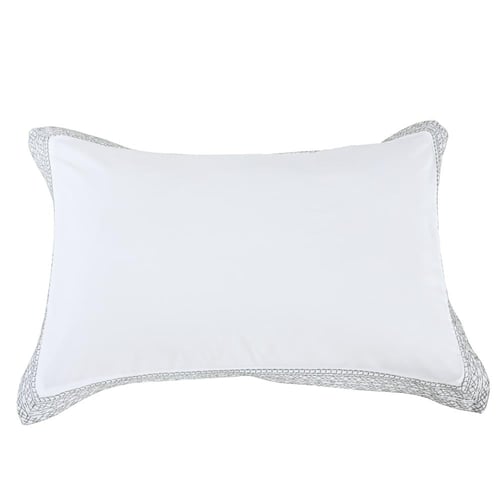 مفرش فاس فائق النعومة مطرز فاخر أبيض