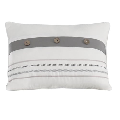 مفرش الياسمين صيفي مزدوج أبيض مطرز عدد القطع 10