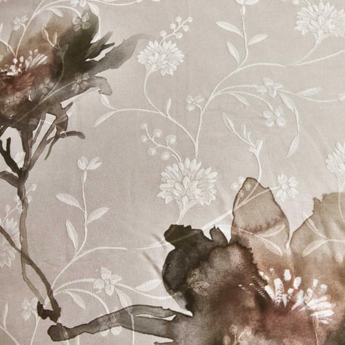 مفرش إشراق صيفي مزدوج قطن تنسل فاخر كريمي برسومات...