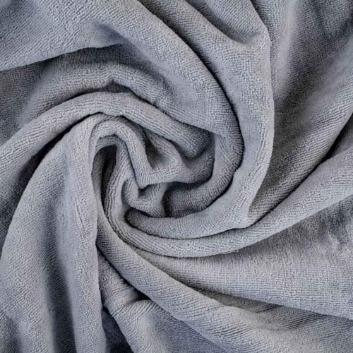 طقم منشفة قطن 100% مطرز رصاصي فاتح 3 قطع