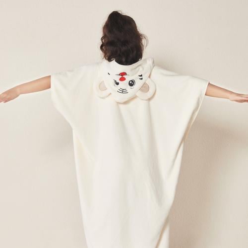 منشفة كابا أطفال ريفي أوف وايت طقطق و غطاء رأس عمر...