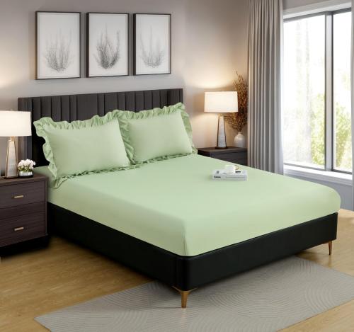 طقم شرشف شارم مطاط صيفي تيفاني مقاس 200x120 سم مفر...