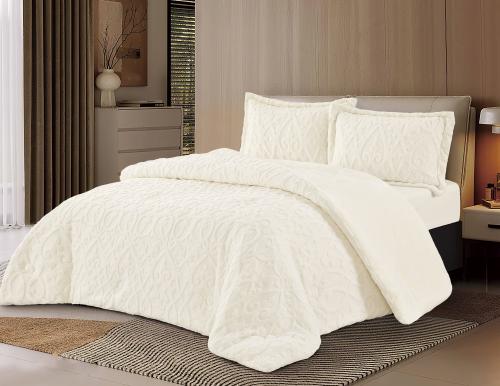 مفرش كولمبوس شتوي فرو كريمي