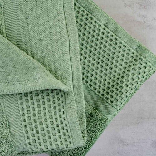 منشفة قطن 100% – مطرز أخضر