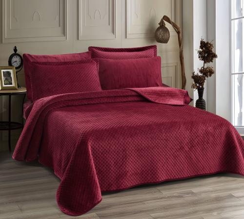 مفرش ميكي فرو عنابي