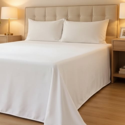 شرشف نداف صيفي أبيض