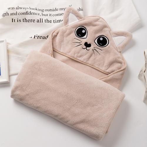 منشفة أطفال مواليد ريفي بقبعة بيج عمر 0 - 2 سنوات