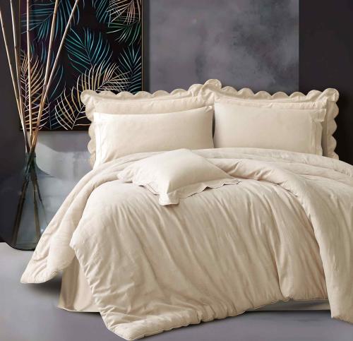 مفرش رانا مزدوج قطن بيج عدد القطع 7