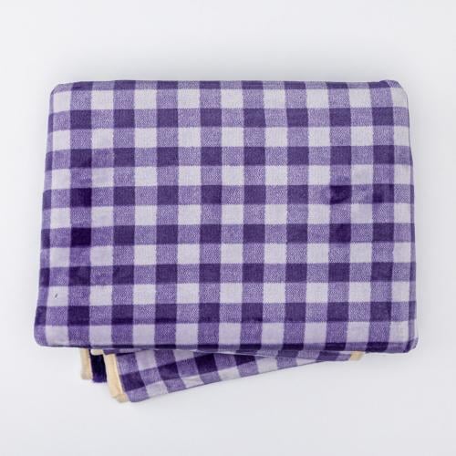 بطانية أطفال مواليد مخمل و فرو بنفسجي مقاس 110x140...