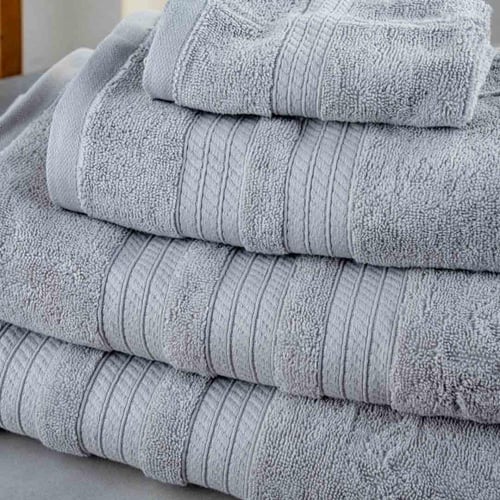 منشفة قطن 100% – رصاصي فاتح عدد القطع 1