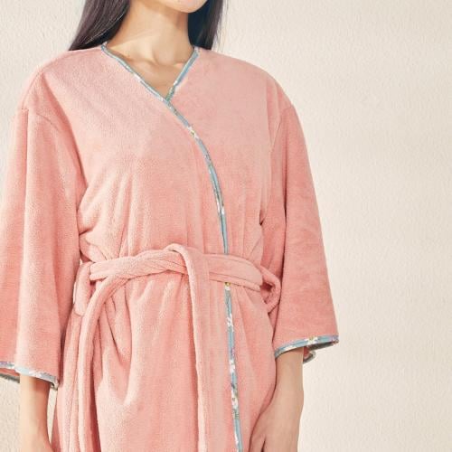 روب استحمام ريفي فاخر مفرد مشمشي