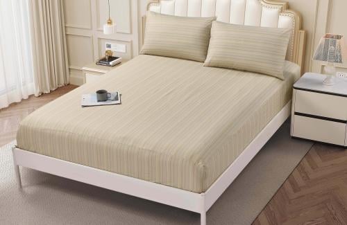 شرشف سارة قطن جملي فاتح