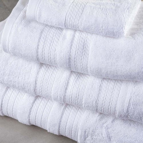 منشفة قطن 100% – أبيض عدد القطع 1