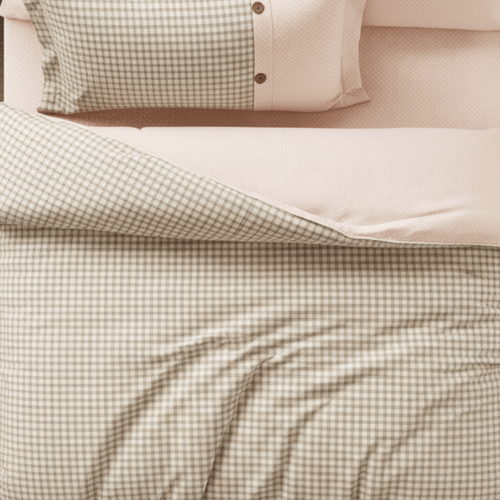 مفرش إشراقة صيفي مفرد ونص قطن بيج عدد القطع 4