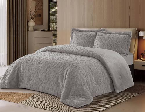 مفرش كولمبوس شتوي فرو رصاصي