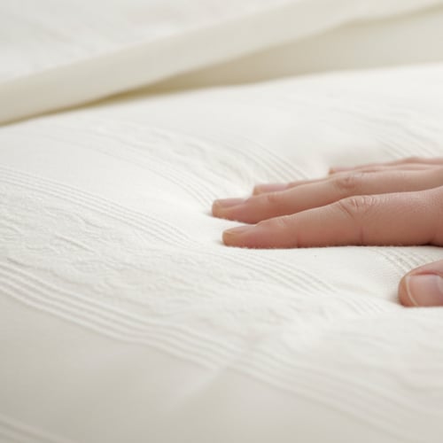 مفرش وطن صيفي مزدوج قطن كريمي فاتح عدد القطع 7