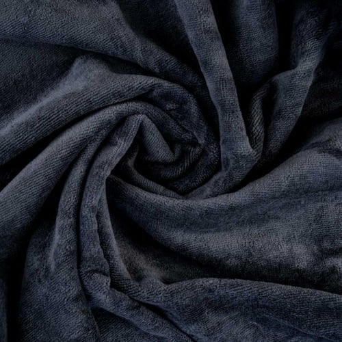 طقم منشفة قطن 100% مطرز رصاصي غامق 3 قطع