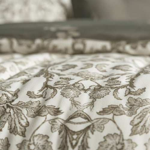 مفرش إشراق صيفي مزدوج قطن تنسل فاخر زيتي وكريمي بر...