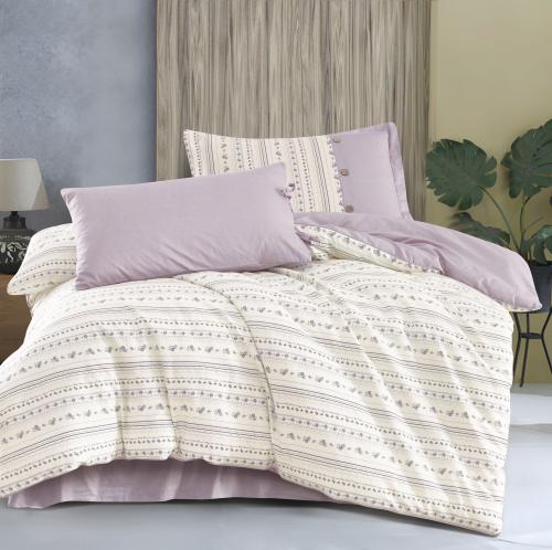 مفرش مضاوي مفرد ونص قطن كريمي وموف متعدد الرسومات...