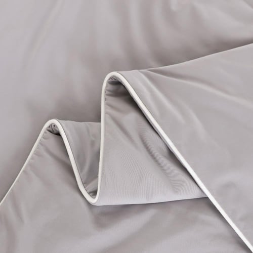 لحاف نداف بارد مزدوج صيفي رصاصي فاتح مقاس 230x180...