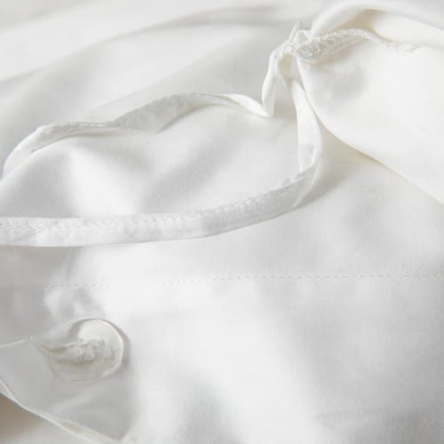 مفرش فندقي نداف سادة مزدوج قطن أبيض 500 غرزة عدد ا...