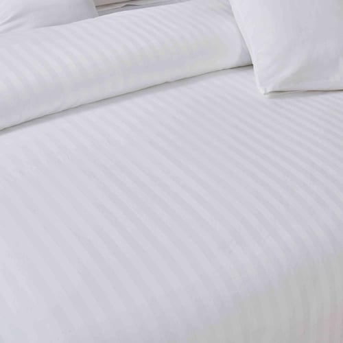 مفرش فندقي نداف قطن مزدوج أبيض 250 غرزة عدد القطع...