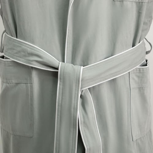 روب منزلي نداف قطن 100% فاخر رصاصي