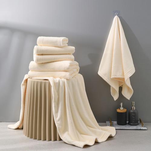 منشفة استحمام ريفي الفندقية كريمي مقاس 90 × 180 سم