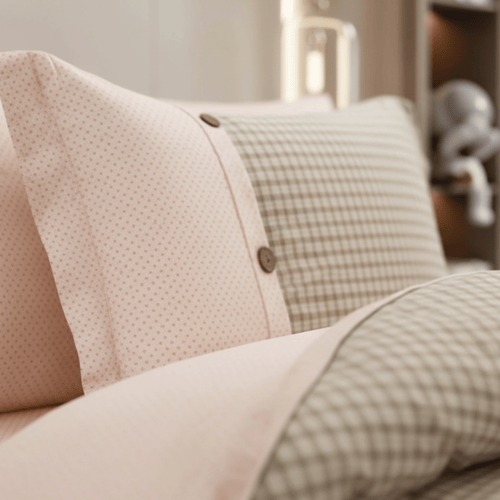 مفرش إشراقة صيفي مفرد ونص قطن بيج عدد القطع 4