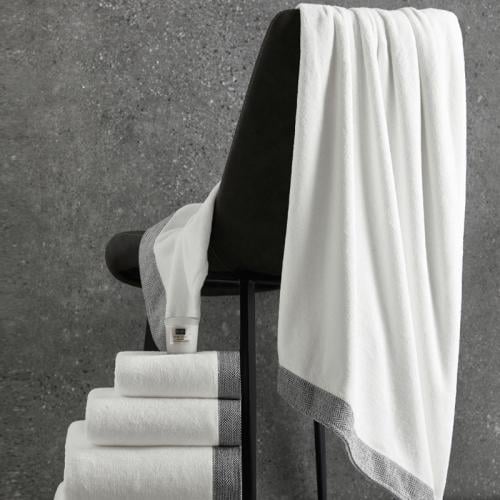 منشفة ريفي الفندقية ملكي أبيض مقاس 90 × 180v سم