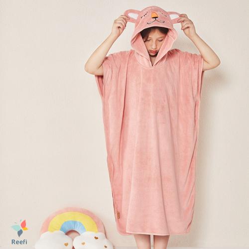 منشفة كابا ريفي بغطاء رأس وردي عمر 9 - 11 سنوات