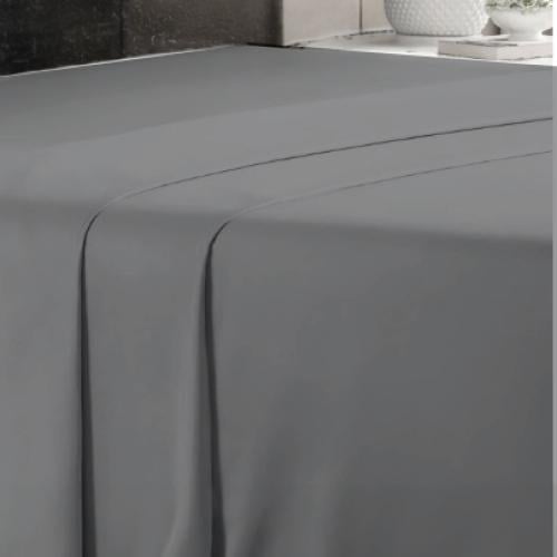 شرشف غطاء تركي صيفي رصاصي قطن مزدوج 260x240 سم