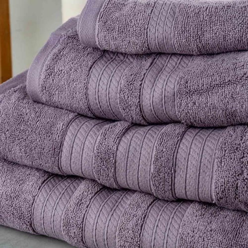 منشفة قطن 100% – موف عدد القطع 1