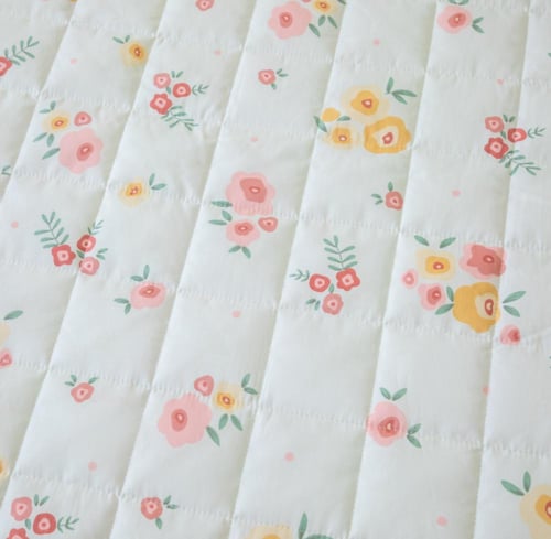 طقم غطاء لحاف سمرلاند قطن 100% مزدوج برسومات الزهو...