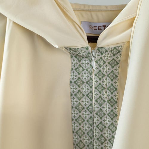 شرشف صلاة كريمي وأخضر مقاس 160x70سم