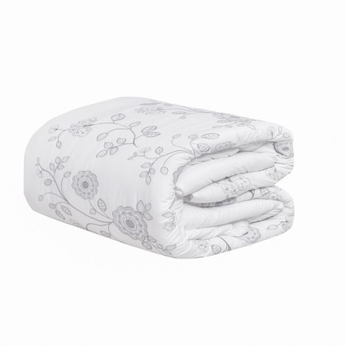 مفرش ليكيا صيفي مزدوج أبيض جاكارد فاخر عدد القطع 1...