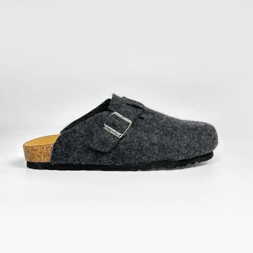 BIRKENSTOCK Boston clogs in grey felt