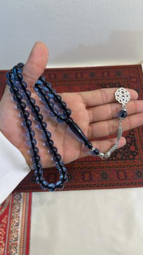 بكلايت شفاف بخيط ازرق معدن