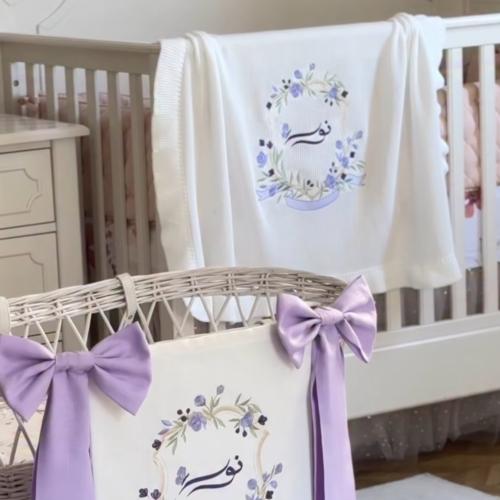 Baby blanket embroidery
