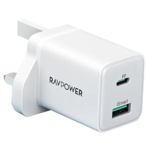 فيش منفذين rav power 20w pd+usb