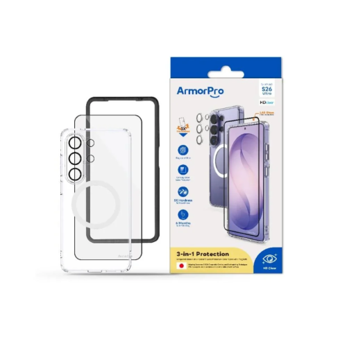 بكج حماية 3*1 ARMOR PRO S26 ULTRA