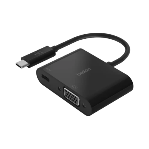 وصلة عرض تايب سي الى VGA ومنفقذ شحن من belkin