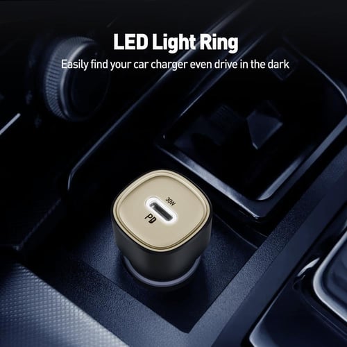 فيش شاحن سياره gold JODA 30W PD