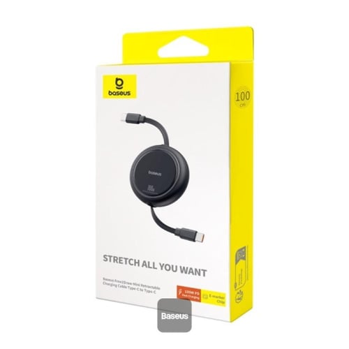 سلك قابل للسحب تايب سي بطول 1 متر 100W من Baseus