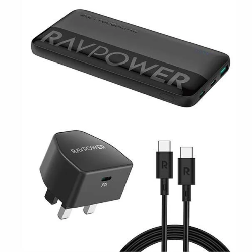 بكج كومبو 3×1 باوربانك بقوة 20W بسعة 10000 ملي امب...