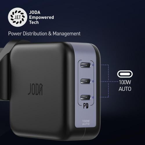فيش منزلى 3منافذ JODA 100W PD