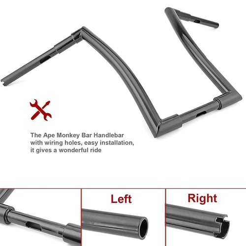 Ape Handlebars height:14" Clamp Size:1" Dia:1.5 ها...