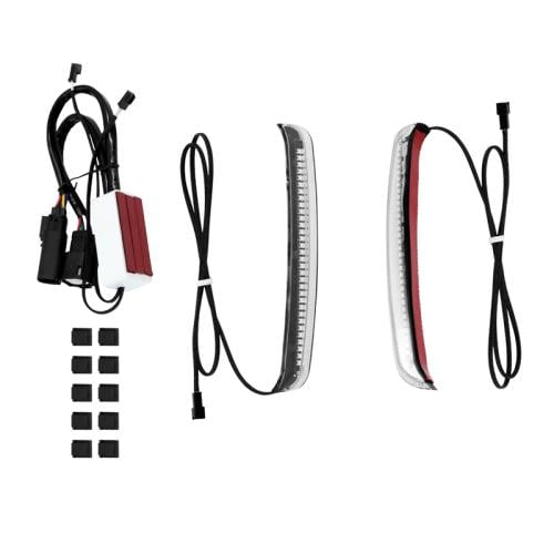 Motorcycle LED Saddlebag Brake Flowing Light Seque...