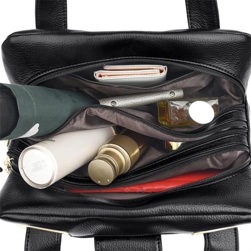 حقيبة يد من الجلد الفاخر للنساء .