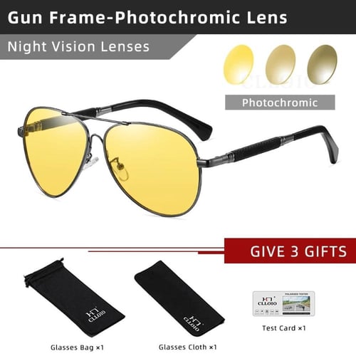 نظارة شمسية رجالية متغيرة اللون .